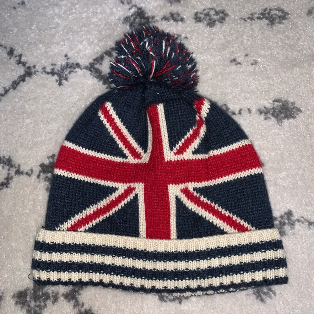 Union Jack knit hat